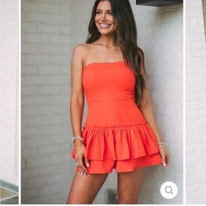 Strapless romper size L